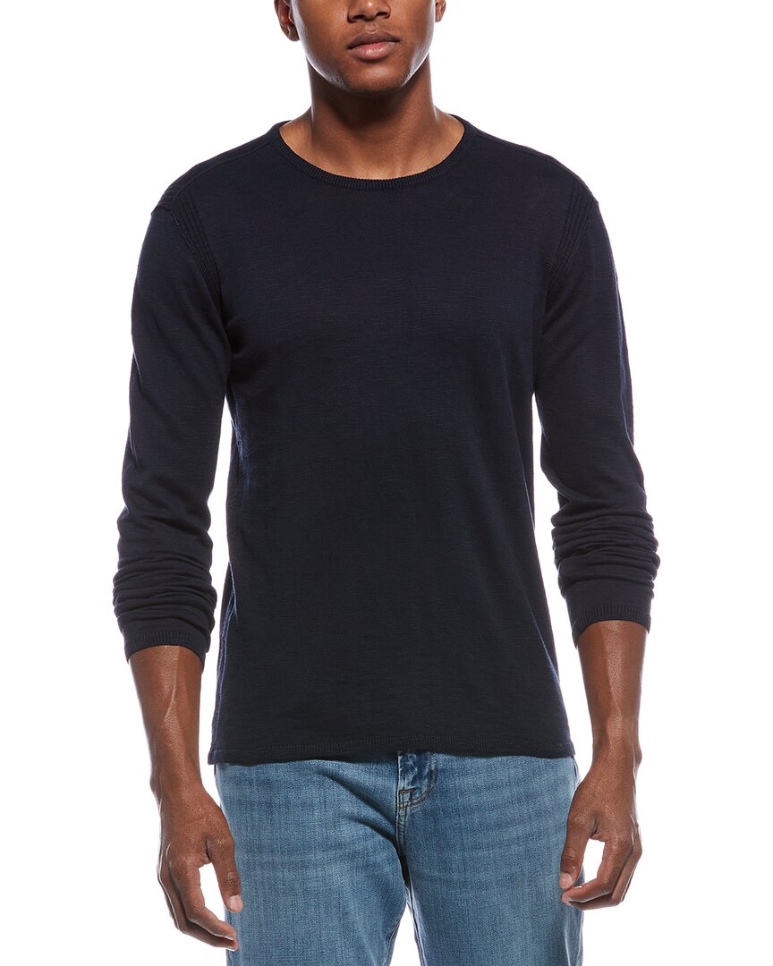 John Varvatos Eli Slub Shirt In Blue