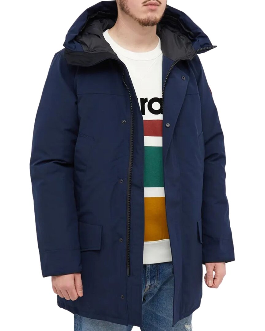 Canada Goose Navy Langford Down Parka In Blue