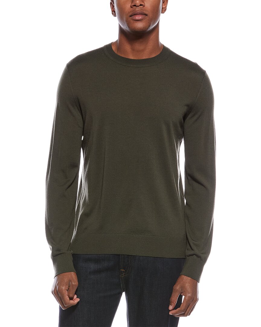 Theory Regal 2 Wool-blend Pullover In Green