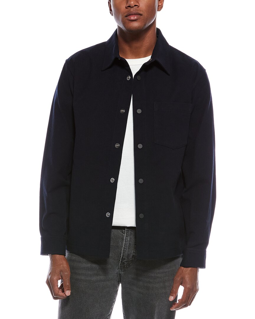 Theory Snap Overshirt In Blue