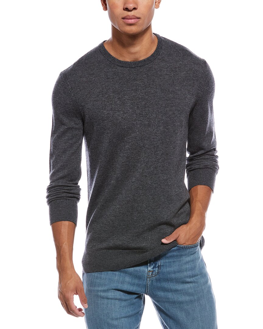 Theory Riland Wool-blend Crewneck Sweater In Gray