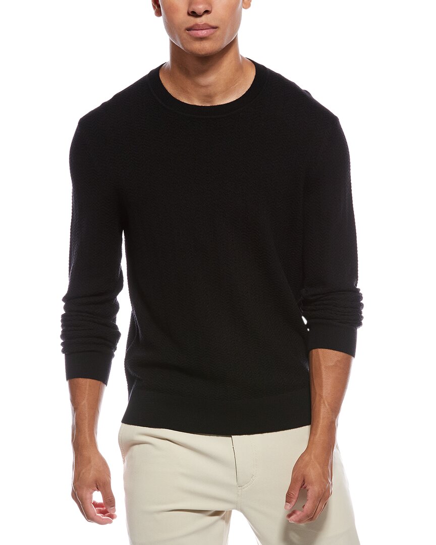 Theory Hilles Cashmere Crewneck Sweater In Black