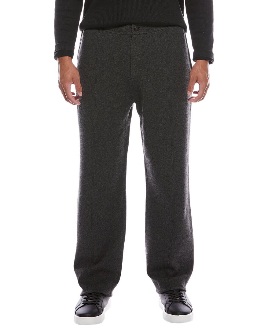 Theory Tapered Wool Gabardine Pant In Gray