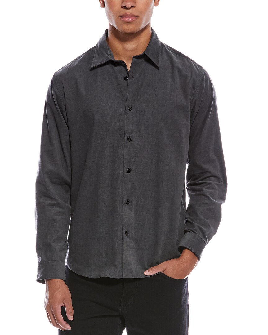 Theory Irving Jazz Shirt In Gray