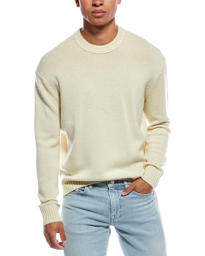 Frame Wool And Cashmere-blend Sweater In White
