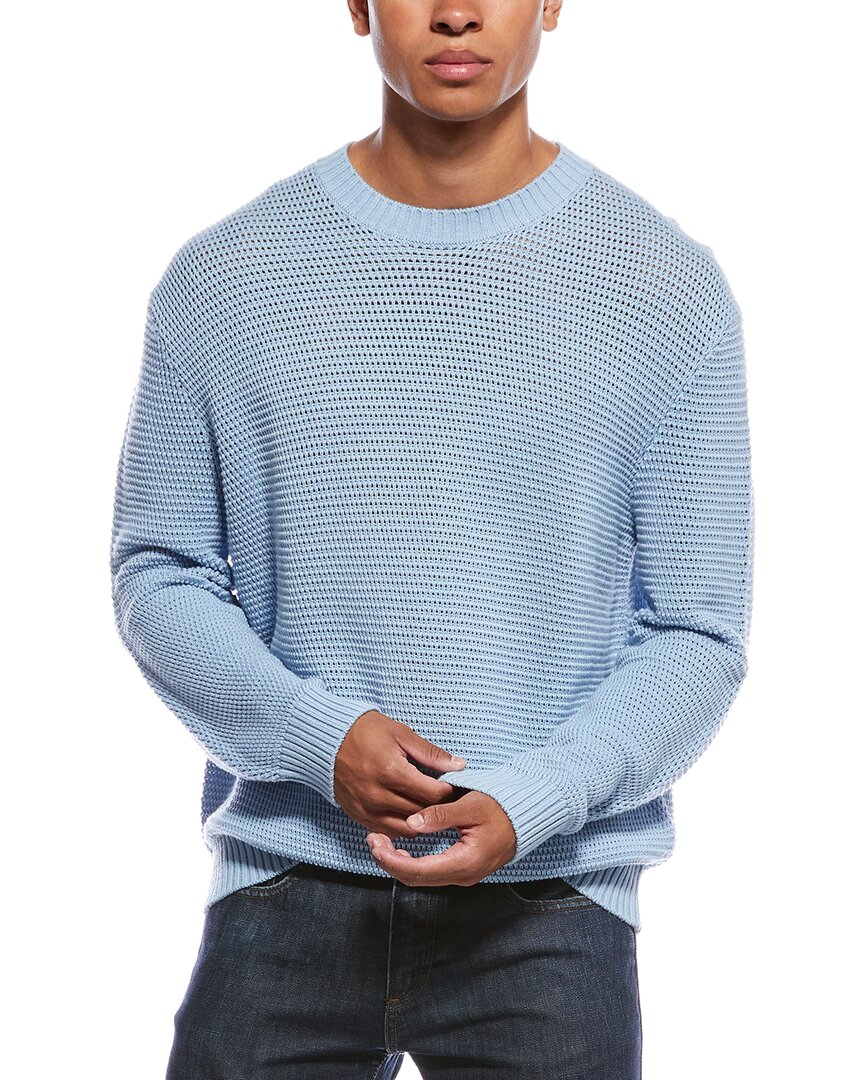 Frame Denim Wool-blend Crewneck Sweater In Blue