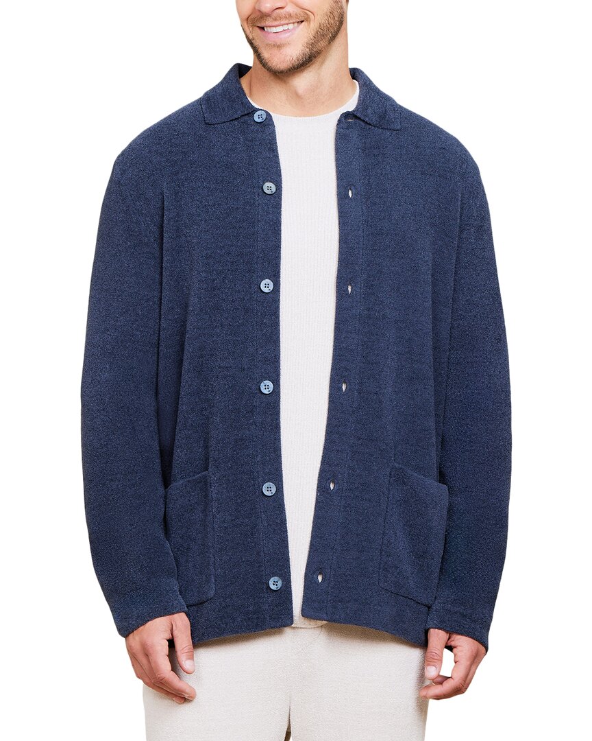 Barefoot Dreams Chul Button Down Cardigan In Blue