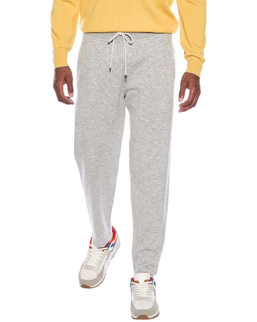Brunello Cucinelli Cashmere-blend Sweatpant In Gray