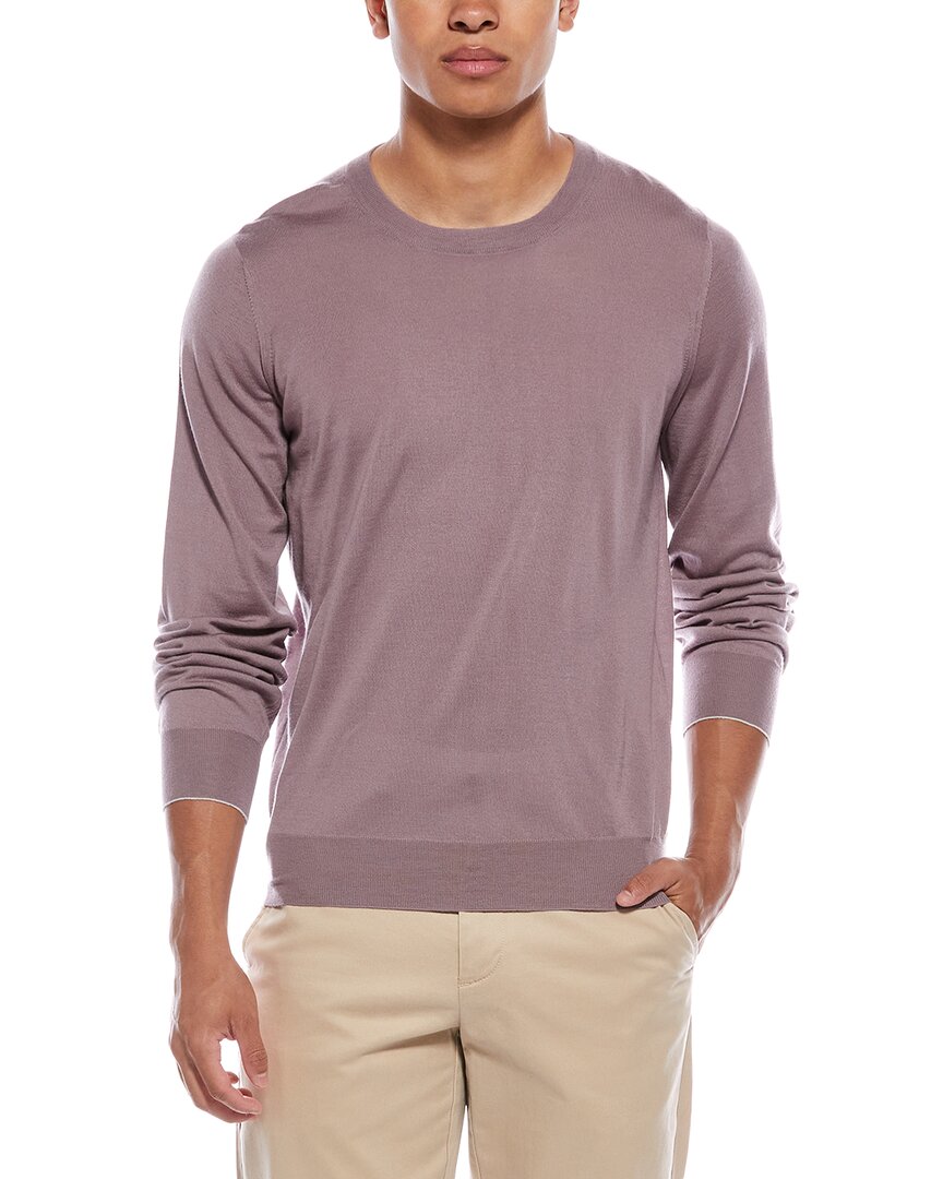 Brunello Cucinelli Wool & Cashmere-blend Crewneck Sweater In Pink