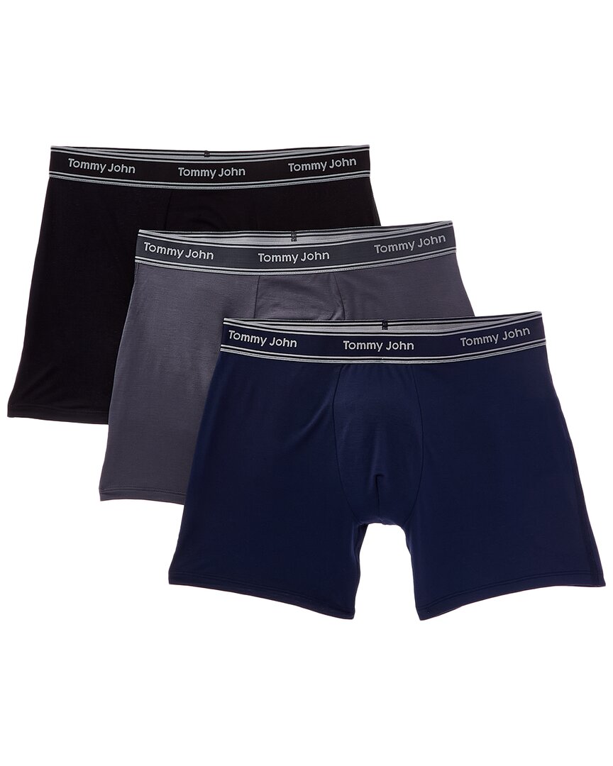 Tommy John Set Of 3 Essential Luxe Bamboo Trunk In Multi