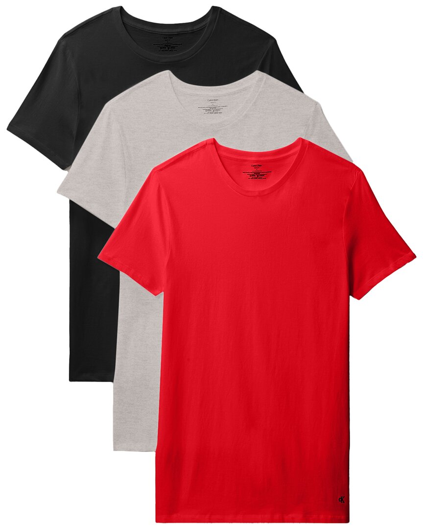 Calvin Klein 3pk Crewneck T-shirt In Multi
