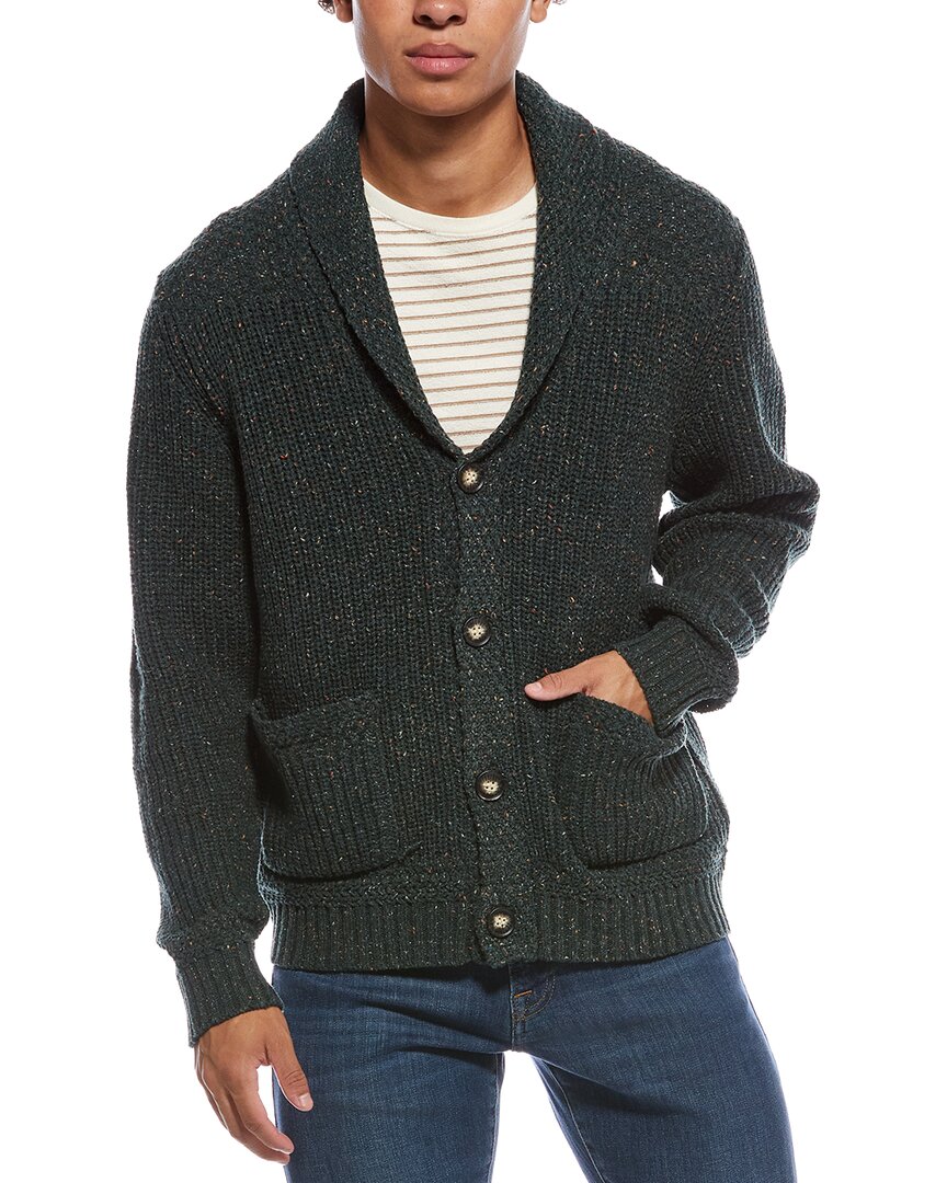 Hunter Wool-blend Cardigan Sweater In Black