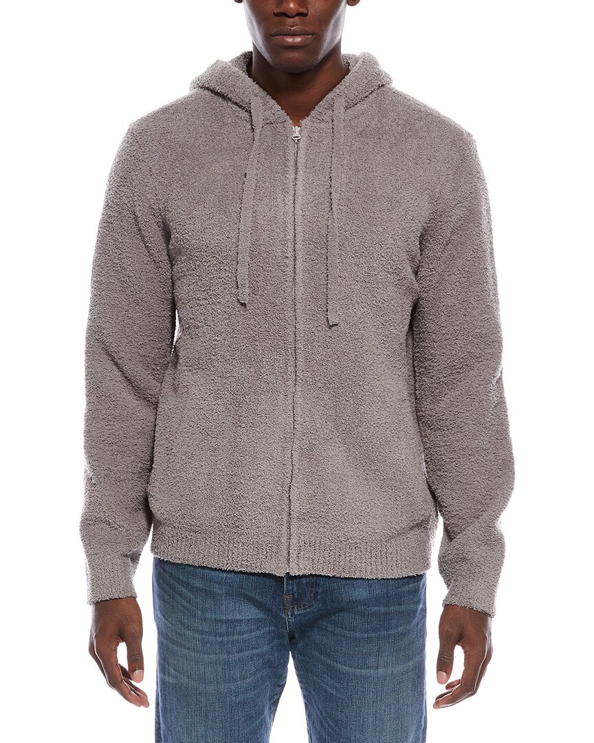 Barefoot Dreams Cozychic Zip Hoodie In Gray