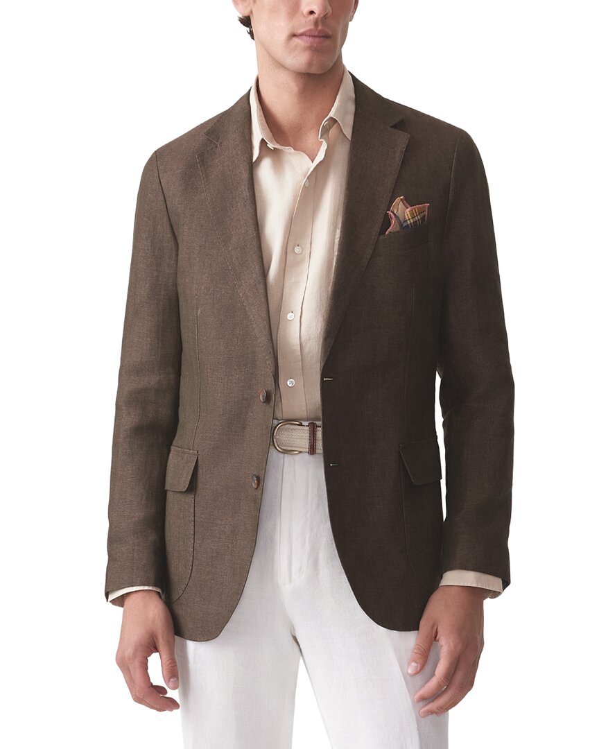 J.mclaughlin J. Mclaughlin Mccown Linen Jacket In Brown