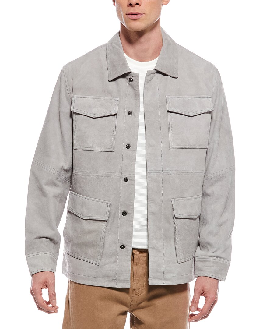 Blanknyc Blank Nyc Suede Shirt Jacket In Gray