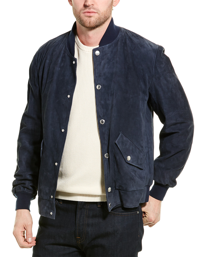 Brunello Cucinelli Suede Leather Jacket Men's L | eBay