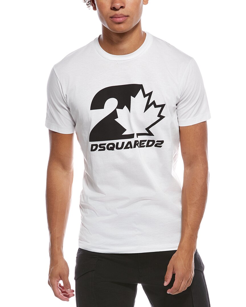 Dsquared2 Graphic T-shirt In White