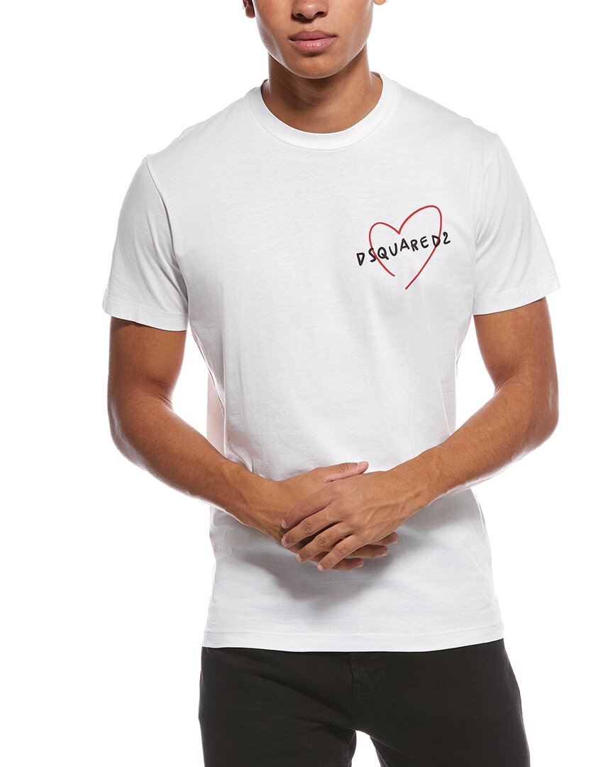 Dsquared2 Graphic T-shirt In White