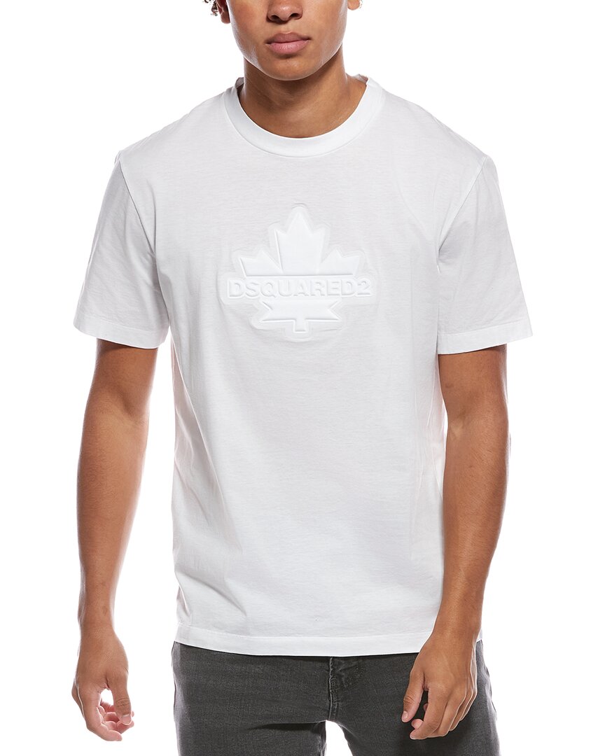 Dsquared2 Cotton Crew-neck T-shirt In White