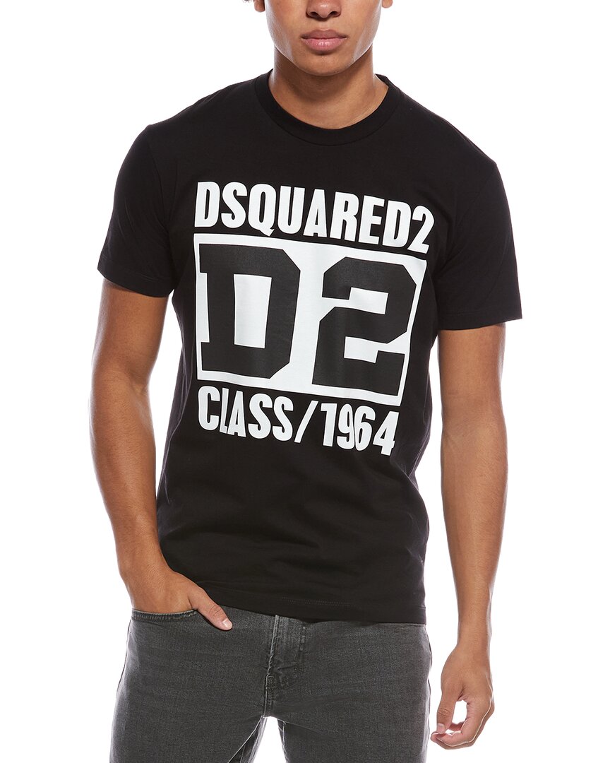 Dsquared2 Graphic T-shirt In Black