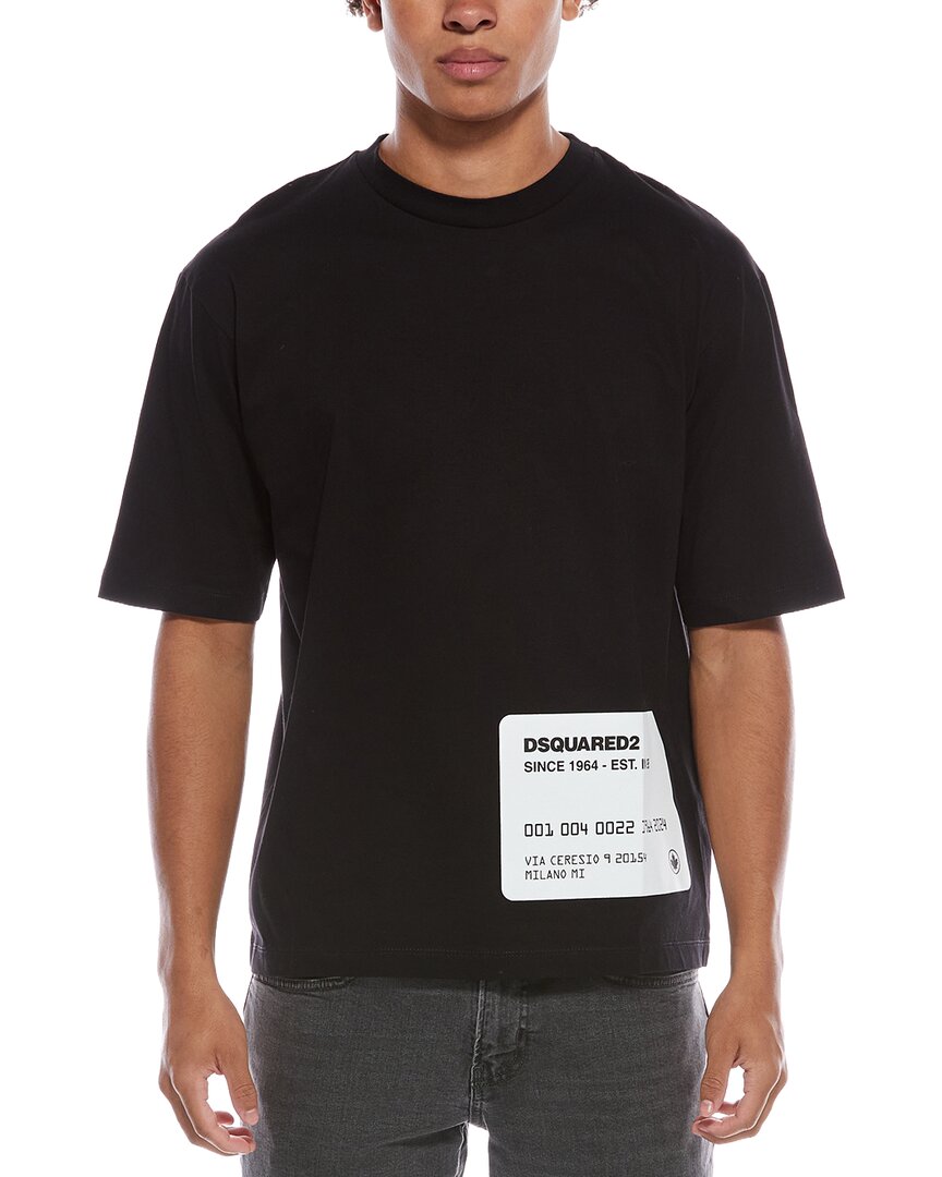 Dsquared2 Graphic T-shirt In Black