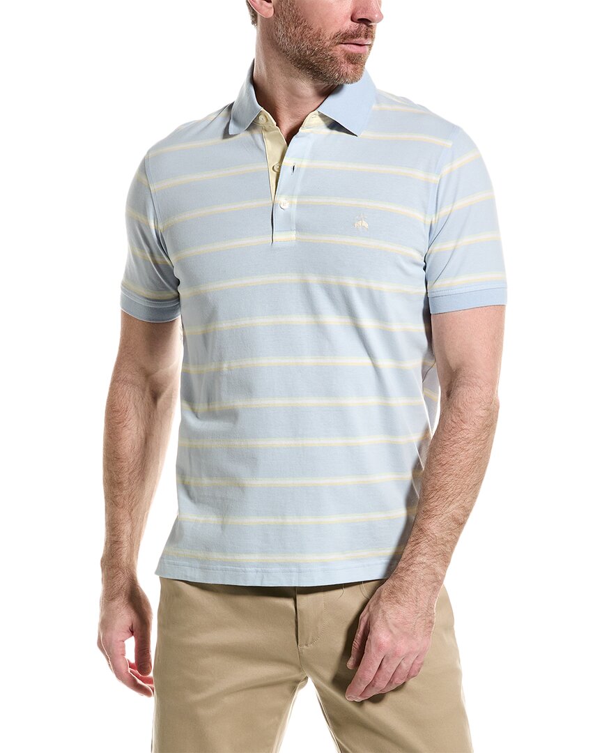 Shop Brooks Brothers Peached Polo Shirt In Blue