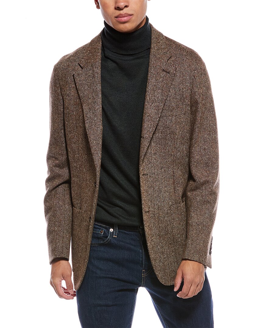 Todd Snyder Donegal Madison Wool-blend Suit Jacket In Brown