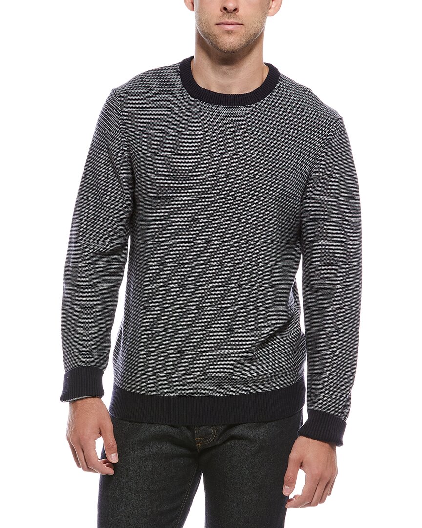 Faherty Cashmere-blend Crewneck Sweater In Black