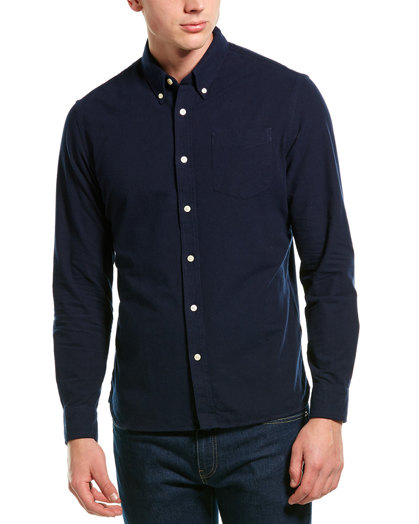 Jachs Heritage Oxford Woven Shirt Men's Blue Xl | eBay