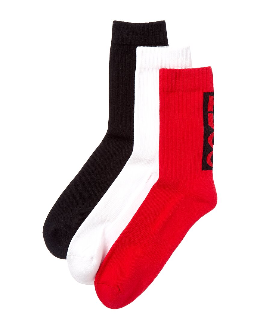 Hugo Boss 3pk Back Label Socks In Multi