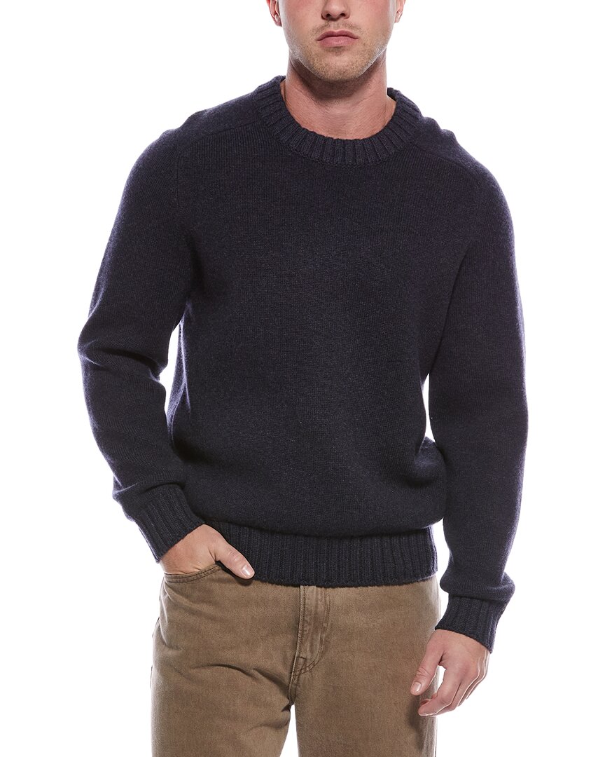 Theory Heavy Wool & Cashmere-blend V-neck Sweater In Black