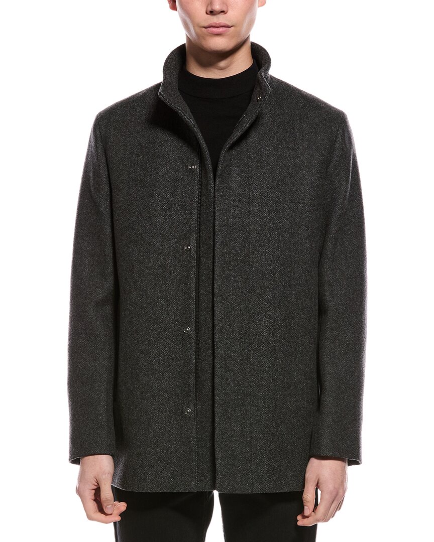 Theory Clarence Wool-blend Coat In Gray