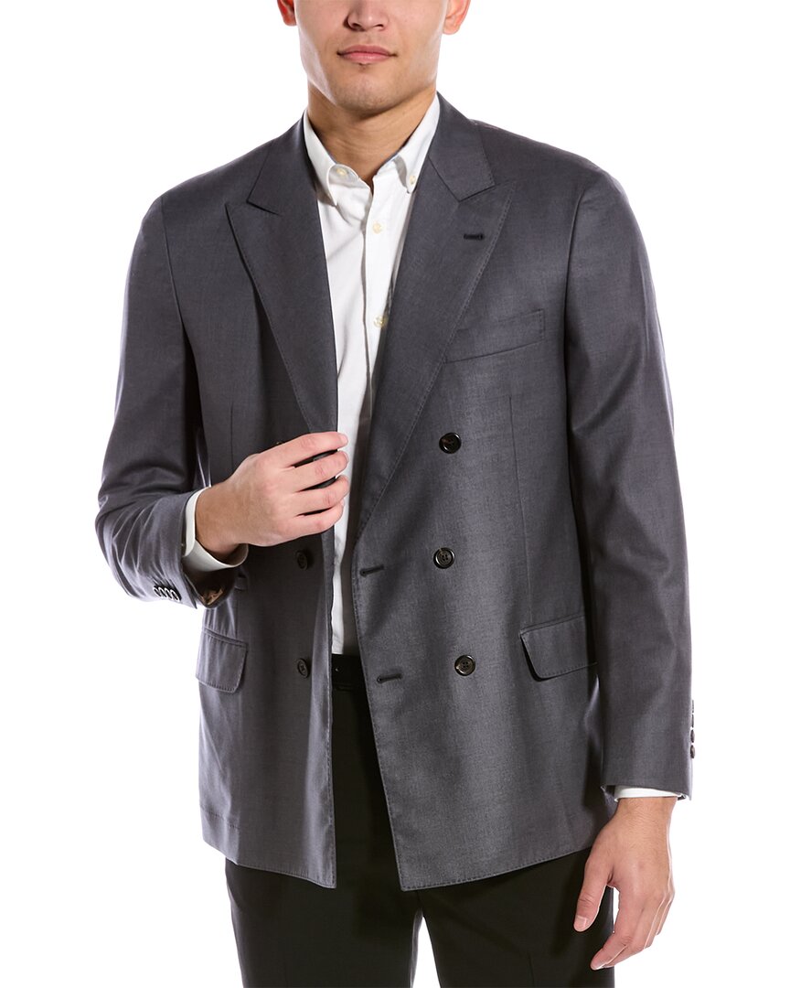 Brunello Cucinelli Double-breasted Wool Suit Jacket