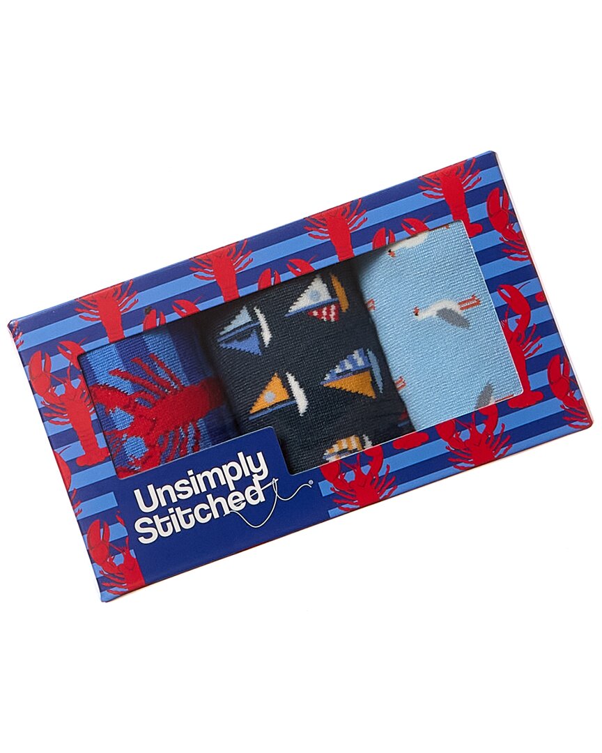 Unsimply Stitched 3pk Gift Box In Blue