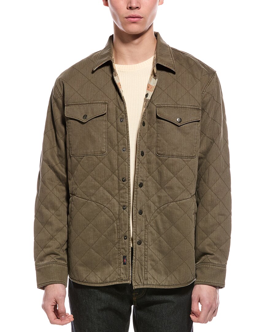 Faherty Doug Good Father Reversible Bondi Jacket In Green