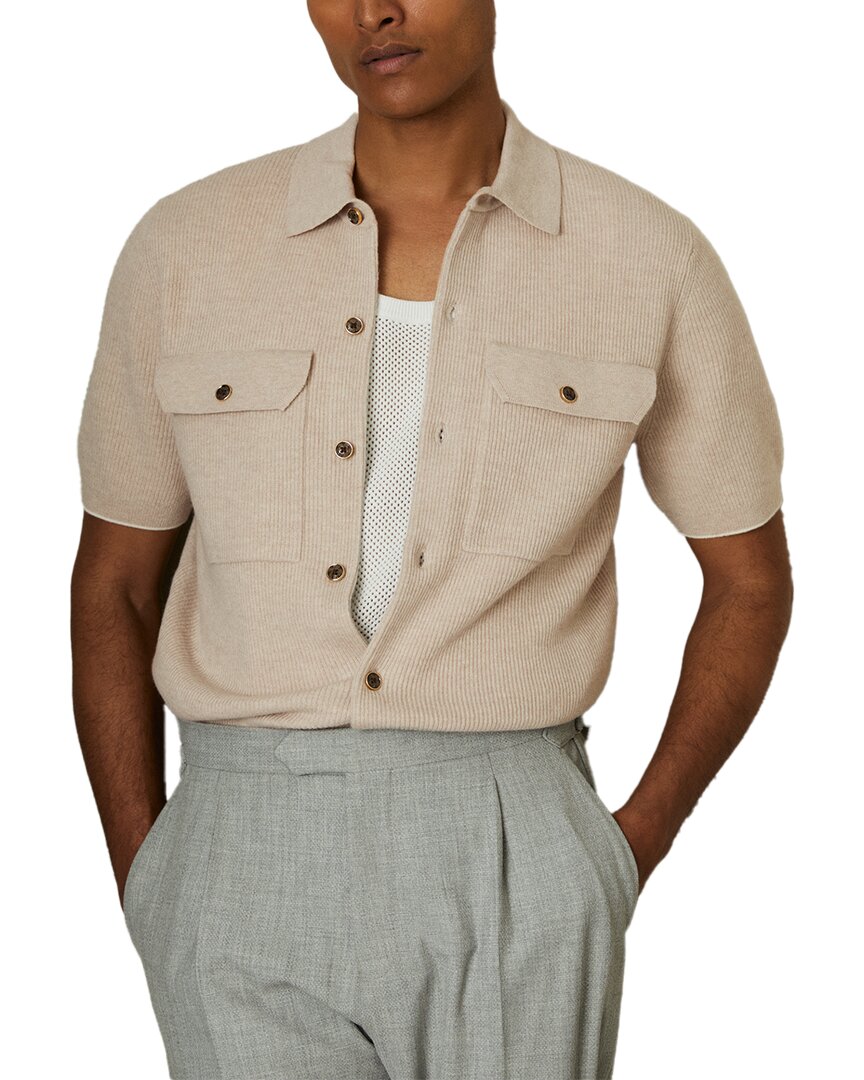 Reiss Parsons Wool Sweater In Neutral