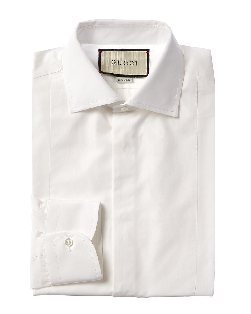 Gucci White G Logo Button Up Shirt – Savonches