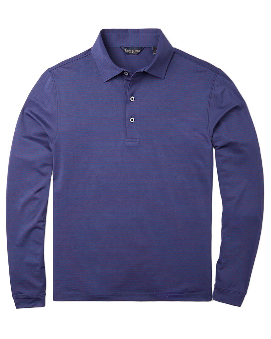 Shop Scott Barber Tech Stripe Pique Polo Shirt