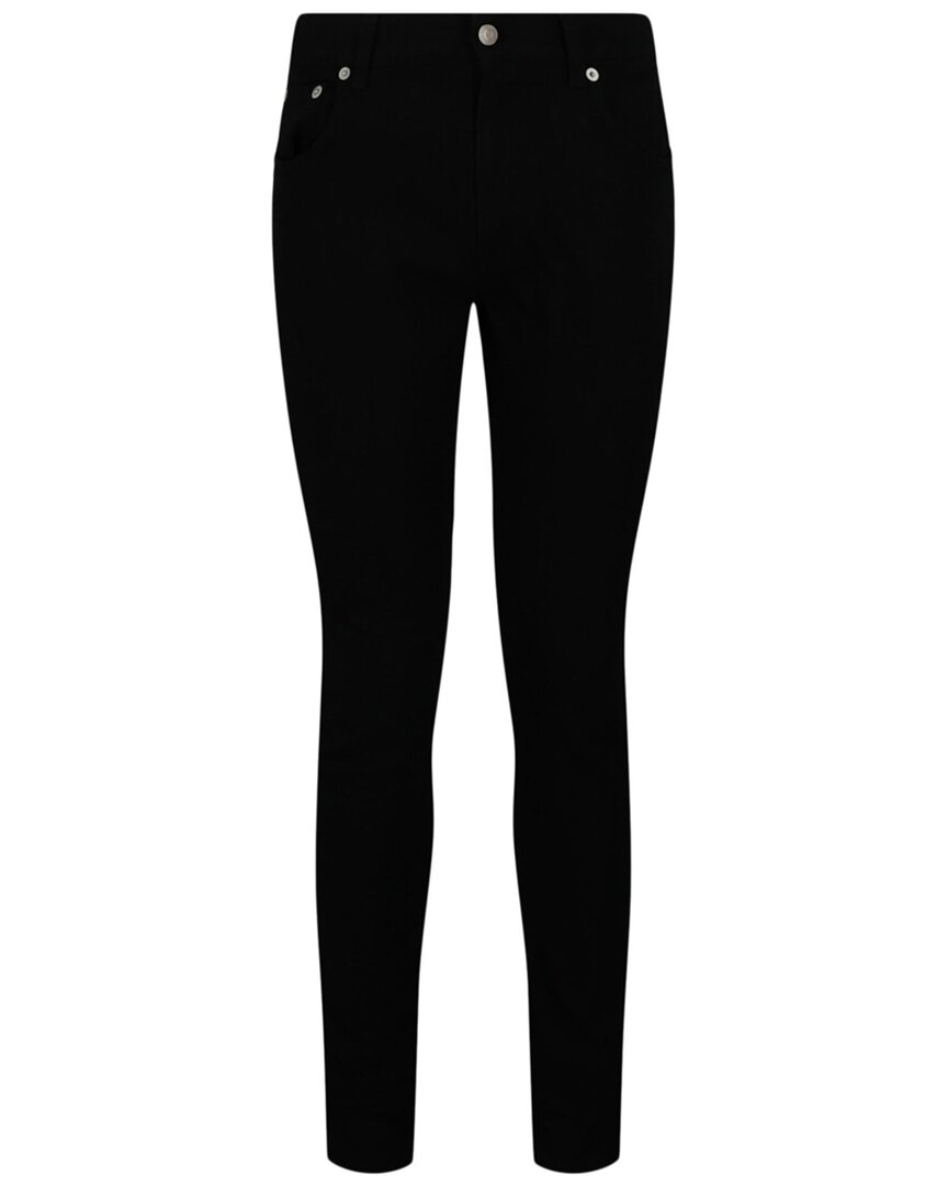 Alexander Mcqueen Classic Slim 5 Pocket Jean In Black