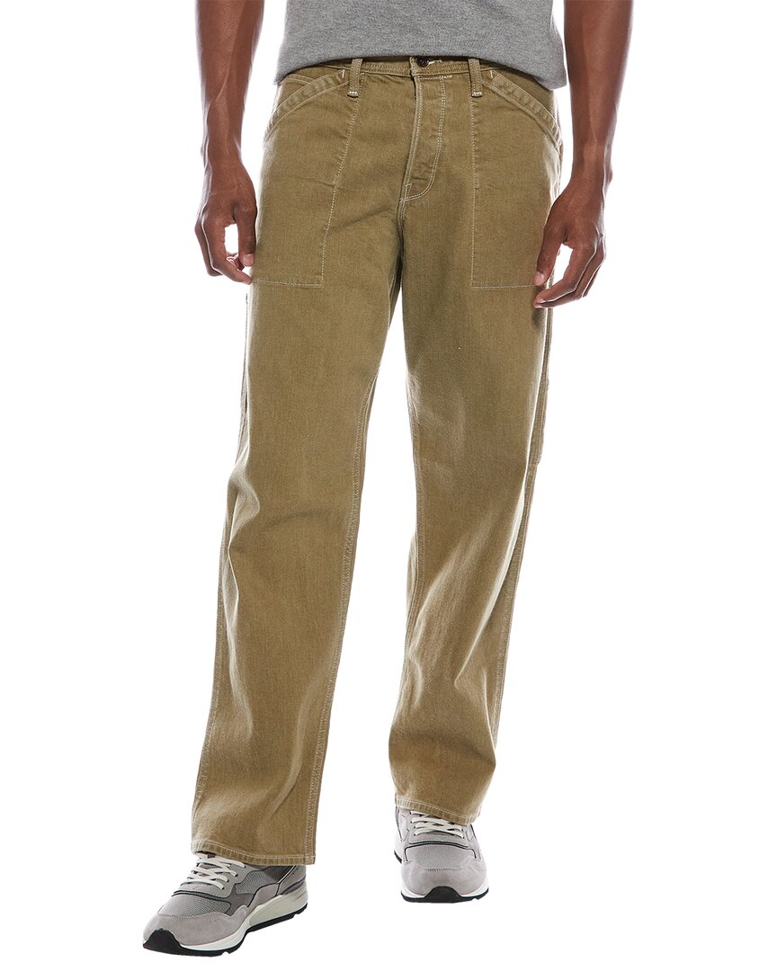 Todd Snyder Carpenter Yellow Relaxed Fit Jean In Brown