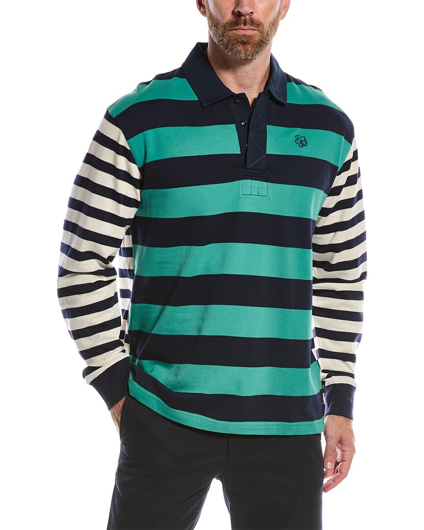 Ted Baker Weddel Rugby Polo Shirt In Green