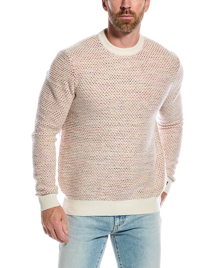 Shop Ted Baker Grouse Wool-blend Crewneck Sweater In White
