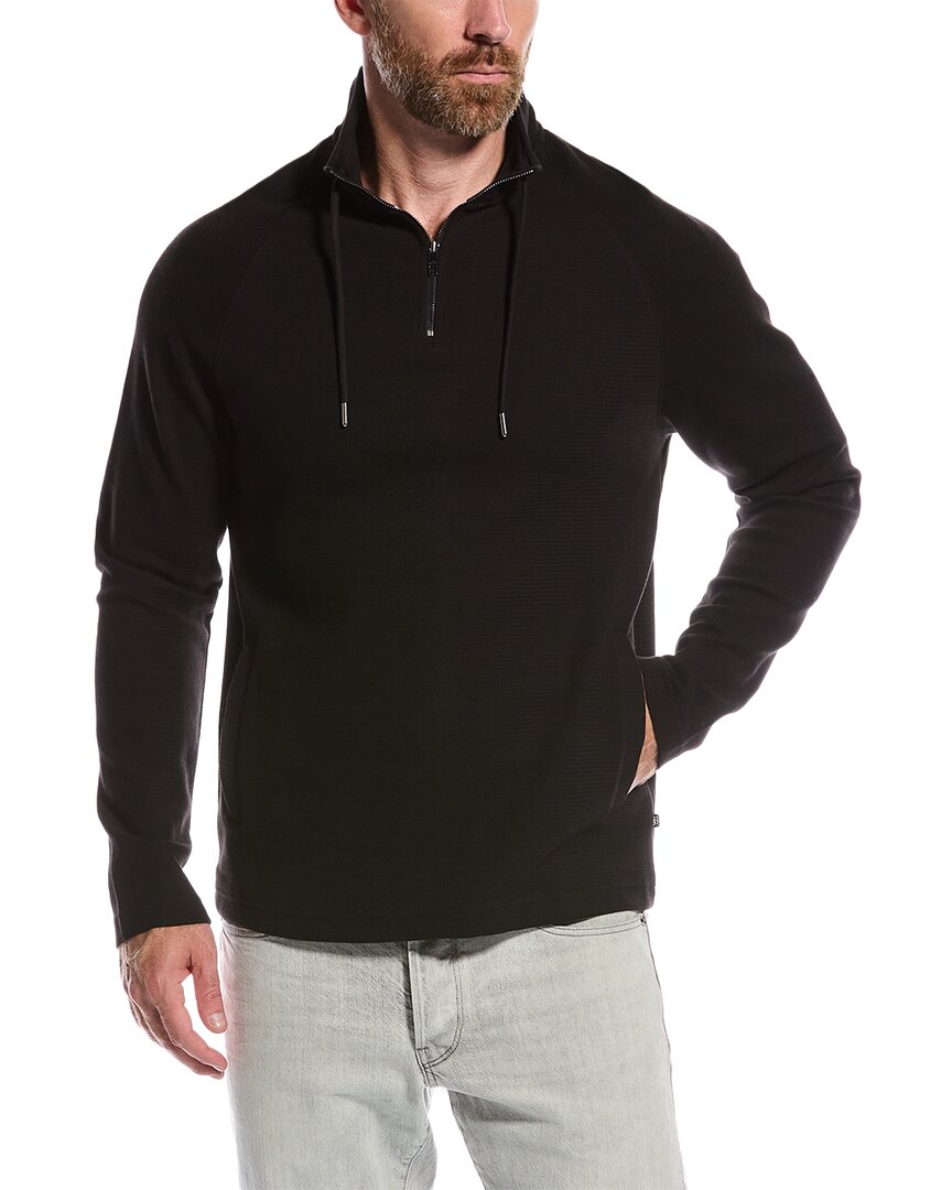 Shop Ted Baker Drover Funnel Neck Sweatshirt In Black