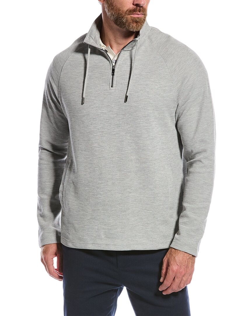 Shop Ted Baker Drover Funnel Neck Sweatshirt In Grey