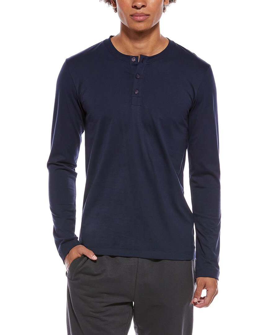 Hanro Henley Shirt In Blue