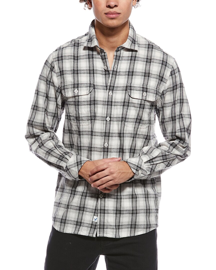James Campbell Flannel Shirt In Black