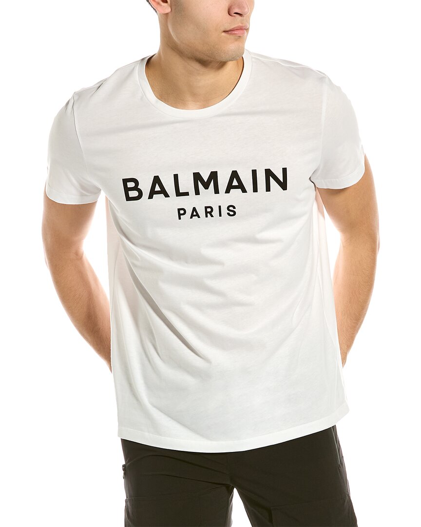 Balmain Logo T-shirt In White