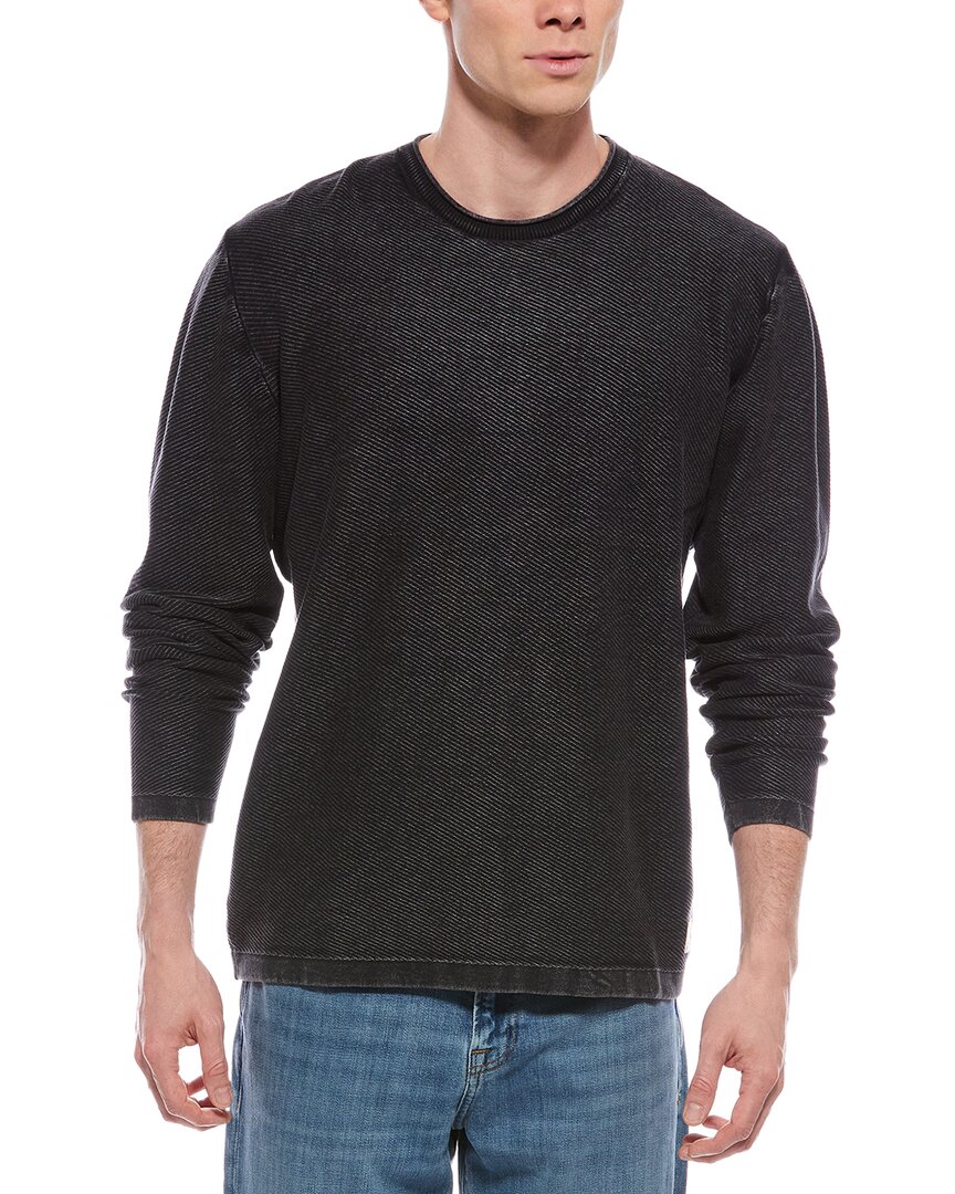 Weatherproof Vintage Twill Crewneck Sweatshirt In Gray