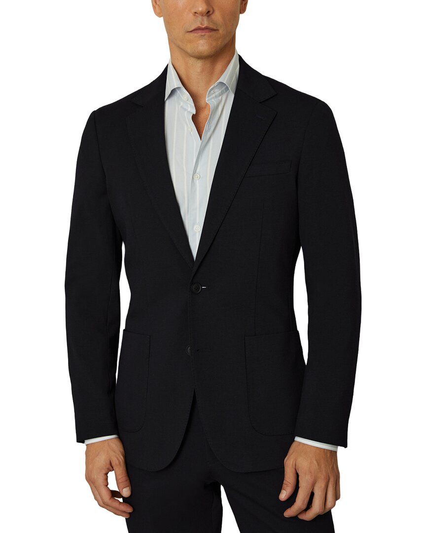 Reiss Trial Brushed Blazer In Blue