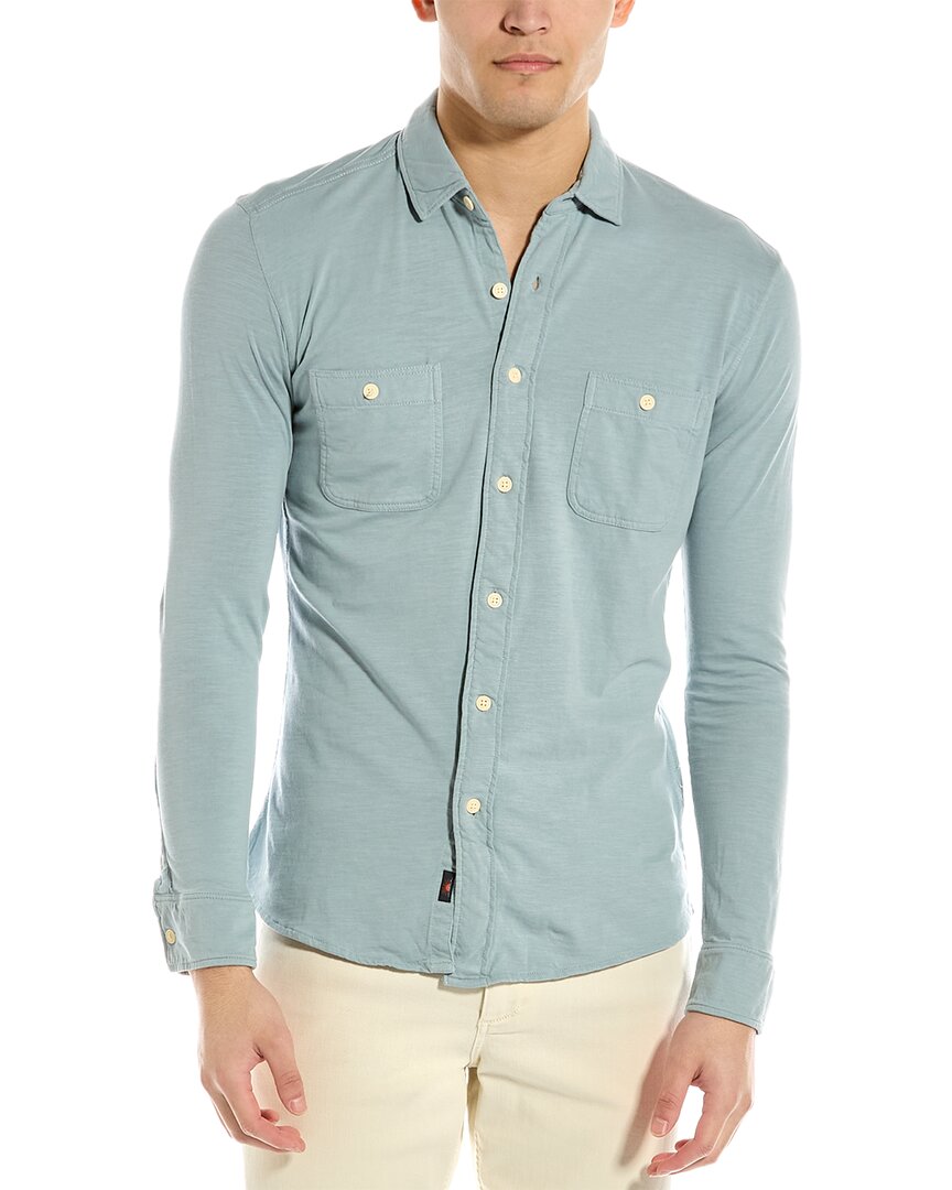 Faherty Knit Seasons Shirt In Blue Cove ModeSens